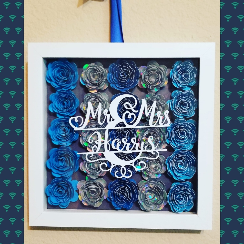 Flower shadow box